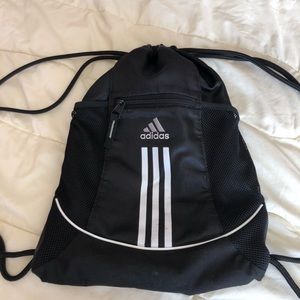 Black adidas drawstring bag